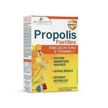 3 pastile cu propolis calmant Chênes x40