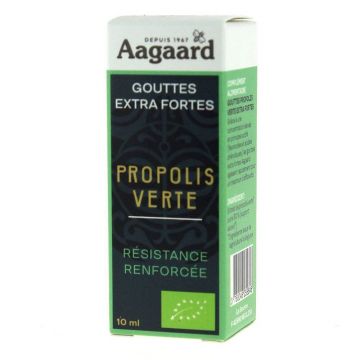 Aagaard Green Propolis Extra Strength picături organice 10ml