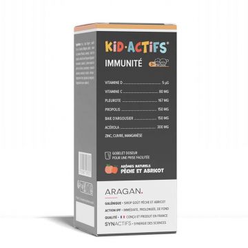 Aragan Synactifs KidActifs Sirop de întărire a apărării imunitare 125 ml