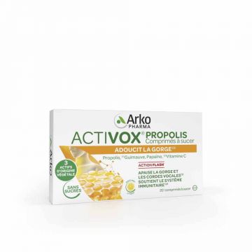 Arkopharma Activox Propolis miere și lămâie 20 comprimate masticabile