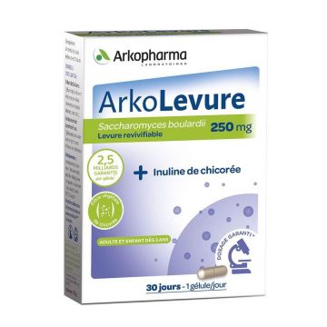 Arkopharma Arkolevure + Inulină 30 Gelule