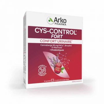 Arkopharma Cys-Control Forte confort urinar 10 plicuri + 5 sticksuri