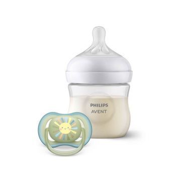 Avent Natural Response Coffret Découverte Bébé Biberon + Sucette 125ml