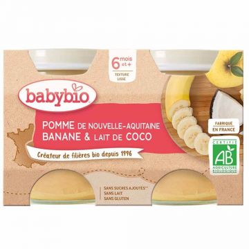 Babybio Petits Pots Delicates 6 luni 2x130g