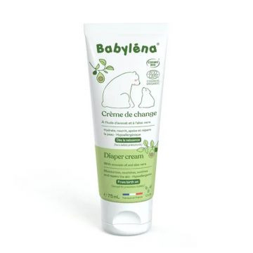 Babylena Cremă organică pentru schimbarea scutecelor De la naștere 75ml
