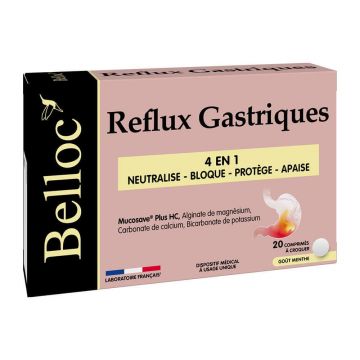 Belloc Reflux 20 comprimate masticabile