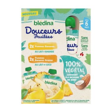 Blédina Multivariate Legume Dovleci De la 6 luni 4x90g
