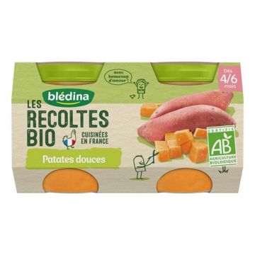 Blédina Petits pots leguminoase Les Recoltes Bio 4 până la 6 luni 2x130g