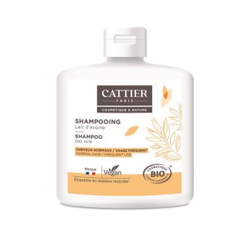 Cattier Șampon organic cu lapte de ovăz pentru utilizare frecventă 250ml