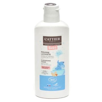 Cattier Bebè Mousse Lavante Hypoallergenique Cheveux Et Corps Bio 150ml