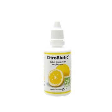 Citrobiotic Organic extract de semințe de grapefruit cu vitamina C 50ml