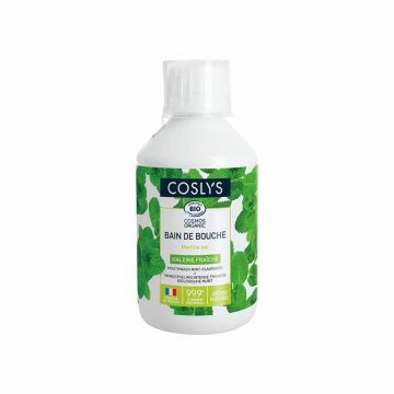 Coslys Baie organică pentru respirație proaspătă Mentă 250ml
