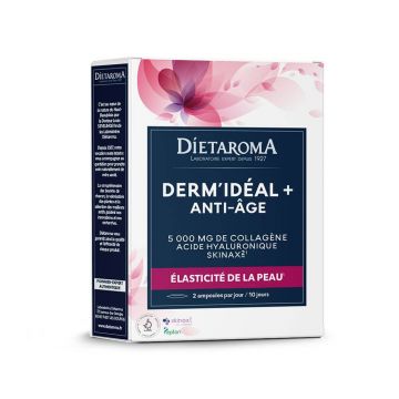 Dietaroma Derm'Ideal + Anti Âge Élasticité De La Peau 20 ampolues