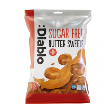 Dropsuri fara zahar cu unt, 75 g, Diablo