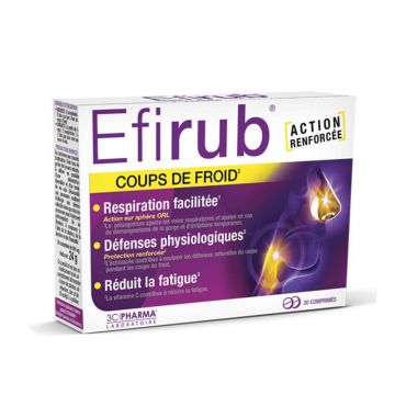 EFIRUB® Trezește-te din frig 30 comprimate 3C Pharma