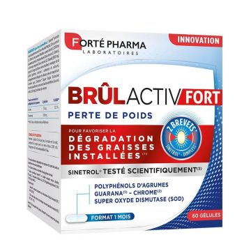 Forté Pharma BrulActiv Fort Triple Action Fat Burner Pierdere în greutate 60 Capsule