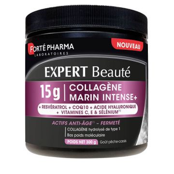 Forté Pharma Expert Beauté Colagen Marine Intensive+ 15g Aromă de piersici și coacăze negre 300g