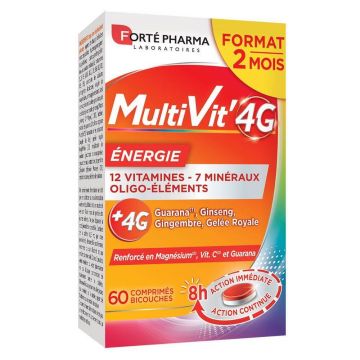 Forté Pharma MultiVit'4G Multivitamine Minerale și oligoelemente 60 Tablete