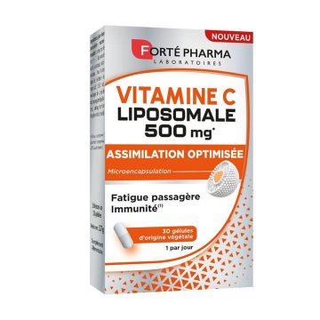 Forté Pharma Vitamine lipozomale C 500 mg Vitalitate și oboseală 30 capsule vegetariene
