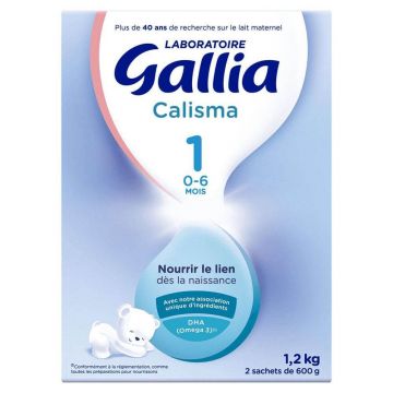 Gallia Calisma 1 Lapte praf 0-6 luni 2x600g