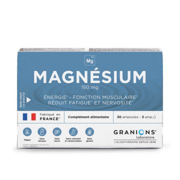 Granions Magnesium 150 mg Reducerea oboselii 30 fiole