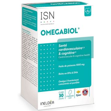 Ineldea Santé Naturelle Omegabiol® Sănătate cardiovasculară și cognitivă 60 capsule