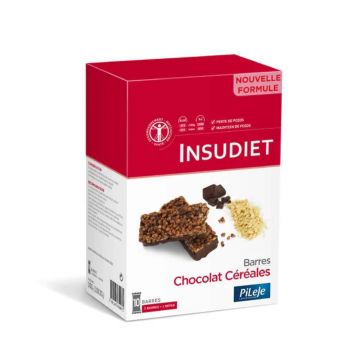 Insudiet Baton de cereale cu ciocolată x10