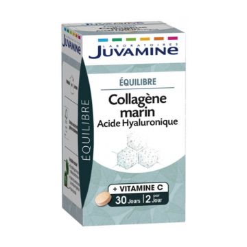 Juvamine Colagen marin Acid hialuronic 60 de tablete