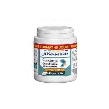 Juvamine Curcuma Chondroitin Glucosamine 90 comprimate
