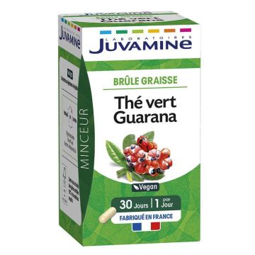 Juvamine Pierdere în greutate Ceai verde Guarana Fat Burner 30 Capsule
