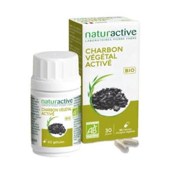 Naturactive Charbon Végétal Activé Bio 60 géllule