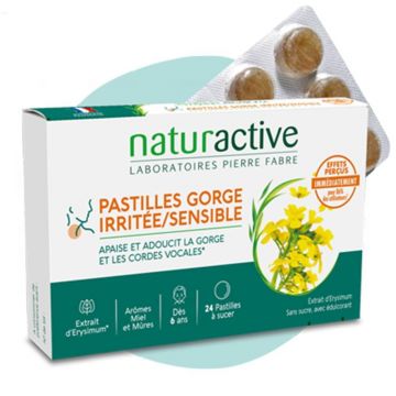 Naturactive Pastilles gorge irritée et sensible x24