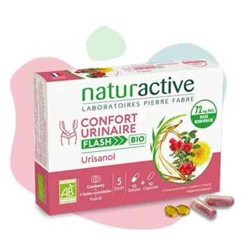 Naturactive Urisanol flash bio confort urinar 10 geluri + 10 capsule