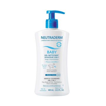 Neutraderm Baby Gentle 3in1 Gel de curățare pentru piele sensibilă 400 ml
