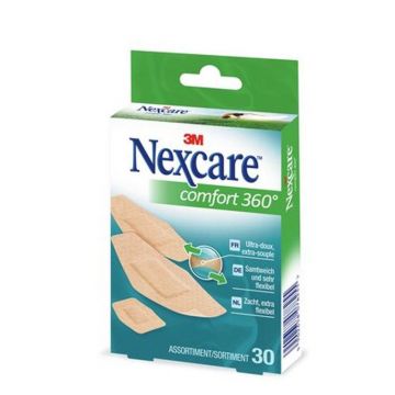 Nexcare Sortiment de x30 plasturi confort 360°