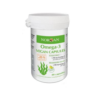 Norsan Vegan Omega 3 Seaweed Oil 80 Capsule