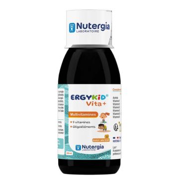 Nutergia Ergykid Vita + Multivitamine Aromă de caise De la 3 ani 150 ml