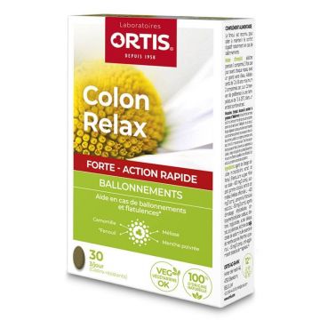 Ortis Colon Relax Forte Balonare 30 comprimate