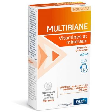 Pileje Multibiane Vitamine și minerale pentru copii 30 comprimate masticabile