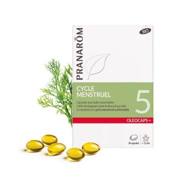 Pranarôm Oléocaps N°5 Organic Ciclul menstrual 30 Oleocapsule+ Capsule