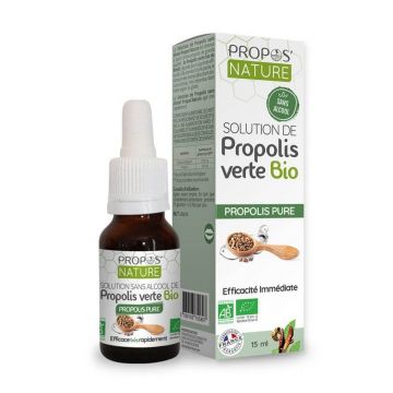 Propos'Nature Soluție organică de propolis fără alcool, 15 ml