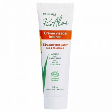 Pur Aloé Cremă intensivă de față cu Aloe Vera 63% organică 50ml