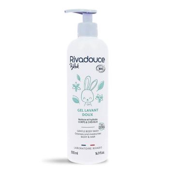 Rivadouce Baby Gentle Bio Body and Hair Cleansing Gel 500ml