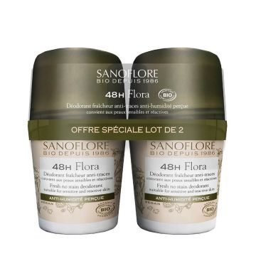 Sanoflore Deodorante Nuage De Fraicheur Deodorant Bille Efficacite 24h Bio 2x50ml