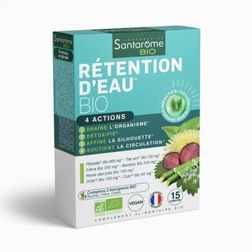 Santarome Organic Water Retention Complément minceur 15 comprimate