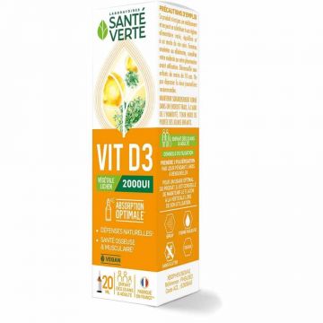 Sante Verte VEGETAL Vitamine D3 2000IU 20ml