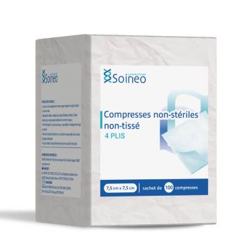 Soineo Non-Sterile 4 straturi tablete nețesute 10x10cm x100
