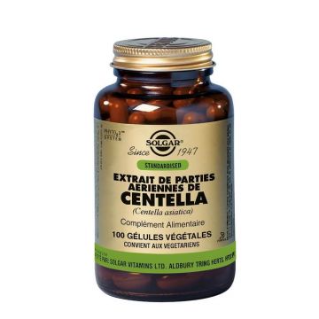Solgar Centella Asiatica 100 Gelule Circulation sanguine 100 gélules végétales
