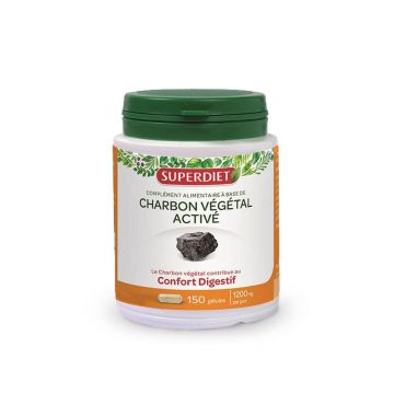 Superdiet Cărbune vegetal 150 Capsule