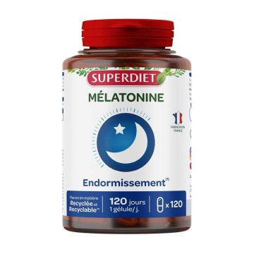 Superdiet Melatonin 120 Capsule 120 Gélules